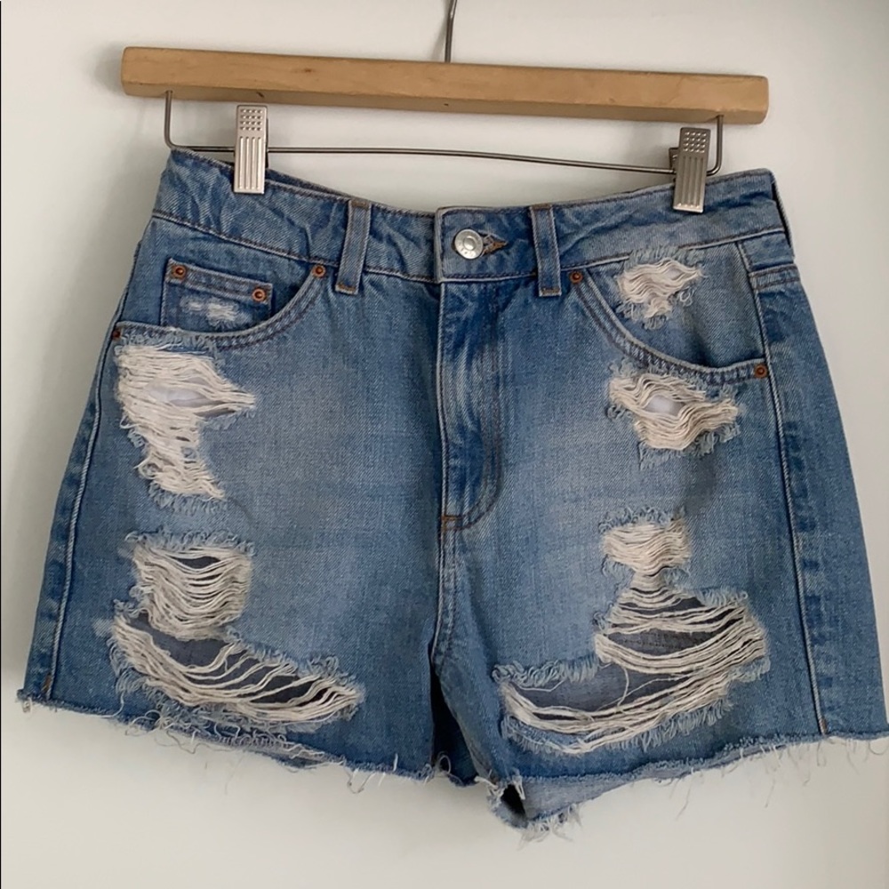 Topshop Moto Mom Jean Short